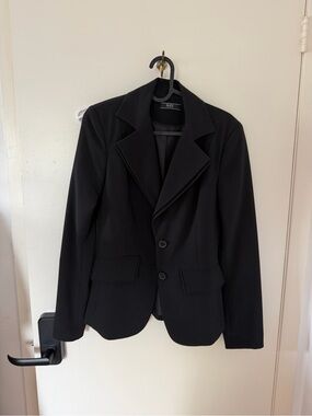 Black Women's Tailored Blazer - Classic Suit Jacket